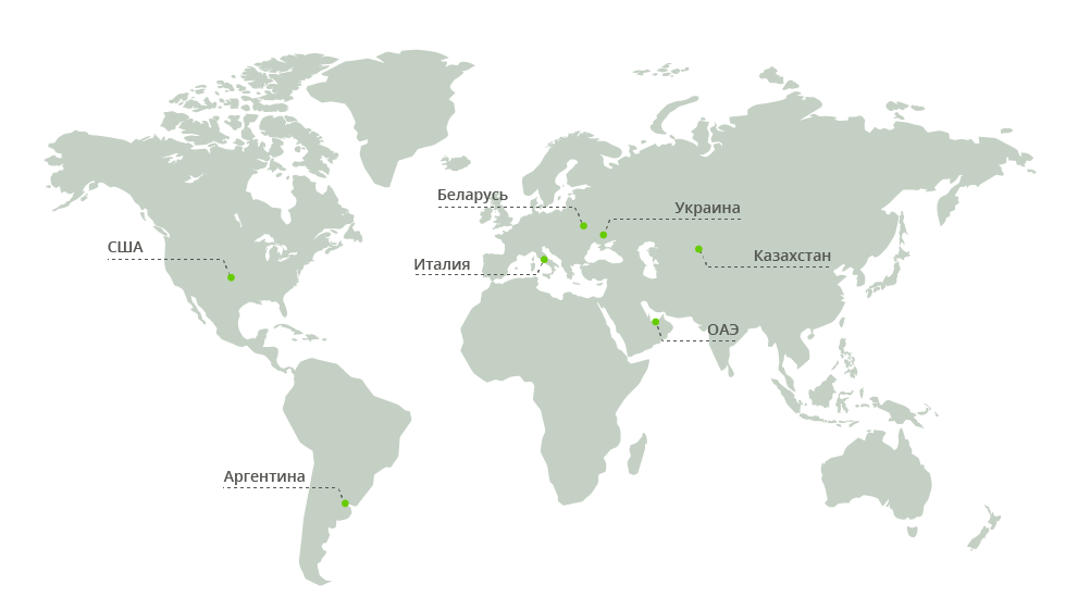 Карта партнеров manzana group